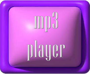 mp3 player button in pink and purple